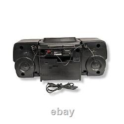 JVC PC-XC60 Stereo Boombox 10 Disc CD Changer/Cassette Player- Works, Except CD