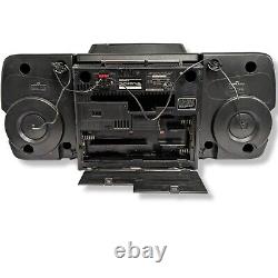 JVC PC-XC60 Stereo Boombox 10 Disc CD Changer/Cassette Player- Works, Except CD