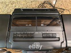 JVC PC-XC70 Stereo System Boombox 10 Disc CD Changer & 2 Cassette Player Tested