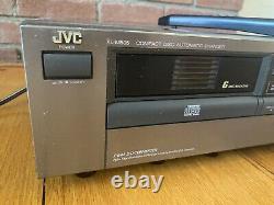 JVC XL-M505TN 6 + 1 Disc Cartridge CD Changer Player withremote. Tested Works