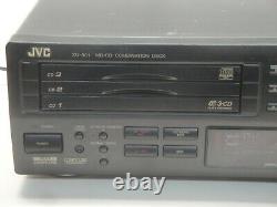 JVC Xu-301BK MiniDisc MD player / recorder with 3 disc CD player changer WORKING