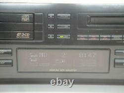 JVC Xu-301BK MiniDisc MD player / recorder with 3 disc CD player changer WORKING