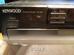 KENWOOD CD-404 5 Disc CD Player Changer Carousel Black