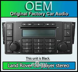 Land Rover Discovery 3 radio CD player stereo, 7G9N18C815TA 6 disc CD changer