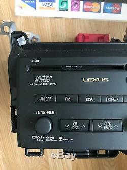 Lexus ct200h ct200 h stereo dvd player mp3 5 disc changer player mark & levinson