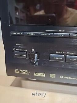 Lot Pioneer DV-F727 DVD & PD-F100301 CD 301 Disc Changer Player Remotes Tested