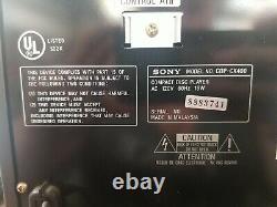 Lot of 2 Sony CDP-CX400 Mega Storage 400/ CD 400 Disc Changer Player. READ