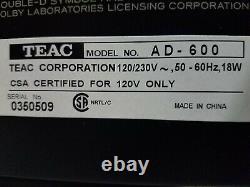 MINT TEAC Tape player recorder 3 disc CD player changer Model AD 600