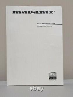 Marantz CD Player And Recorder 3 Disc Changer With Remote and User Guide Tested