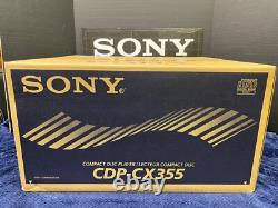 -NEW-FACTORY SEALED! - Sony CDP-CX355 300 disc CD Changer Player Set NOS