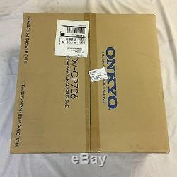 NEW Onkyo DV-CP706 Six / 6 DVD CD Disc Player Changer SILVER HDMI 1080p output