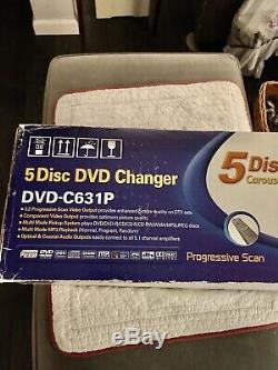 NEW Samsung DVD-C631P 5 Disc Progressive Scan DVD CD Carousel Player Changer