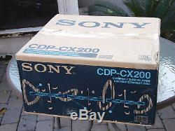 NEW Sony CDP-CX200 Compact Disc Player 200 CD Mega Storage changer