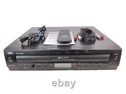 NX2 Nexxtech 5-Disc CD Player/Changer with Remote, Power Cord & Manual Tested