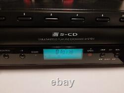 NX2 Nexxtech 5-Disc CD Player/Changer with Remote, Power Cord & Manual Tested