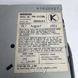 Nissan Infiniti OEM BOSE Radio 6 Disc Changer Tape Cassette CD Player PN-2439N