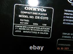 ONKYO DX-C370 6 Disk CD Player Compact Disc Changer with Remote NEW OPEN BOX