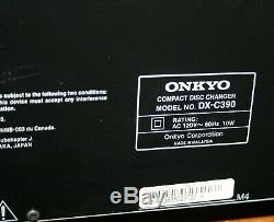 ONKYO DX-C390 6 CD Compact Disc Carousel Changer / Player Black