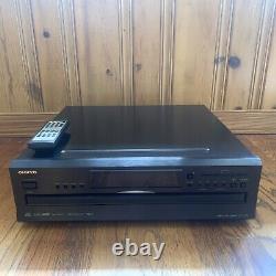 Onkyo 6 Disc CD Changer Player DX-C390 Black with Remote Clean Tested