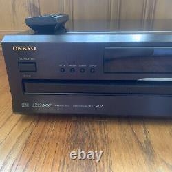 Onkyo 6 Disc CD Changer Player DX-C390 Black with Remote Clean Tested