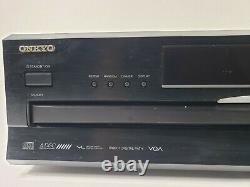 Onkyo 6 Disc CD Changer Player DX-C390 Black with Remote Tested Works Super Clean
