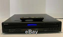 Onkyo DV-CP706 Six-6 DVD/CD Disc Player Changer BLACK HDMI 1080p Tested Working