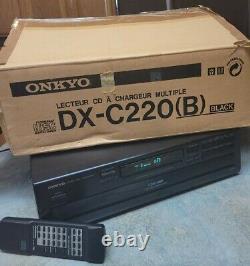 Onkyo DX-C220 6 CD HiFi Compact Disc Changer Player remote original box Japan