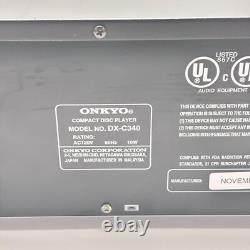 Onkyo DX-C340 6-Disc CD Changer Compact Disc Player Tested, No Remote Onkyo DX-C340 6-Disc CD Changer Compact Disc Player Tested, No Remote