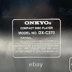 Onkyo DX-C370 6-Disc Carousel Compact Disc Player CD Changer Tested