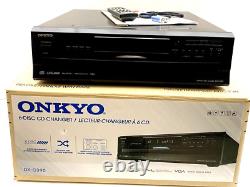 Onkyo DX-C390 6-Disc CD Player Carousel Changer MP3 CD-RW Coax Optical & Remote