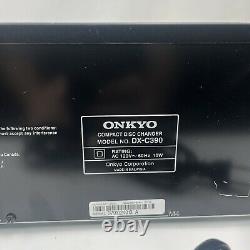 Onkyo DX-C390 6-Disc CD Player Compact Disc Changer (No Remote) Works FREE SHIP