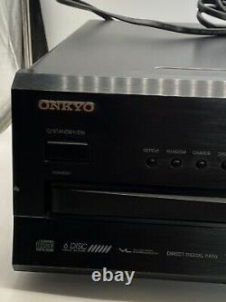 Onkyo DX-C390 6-Disc CD Player Disc Changer TESTED & Works