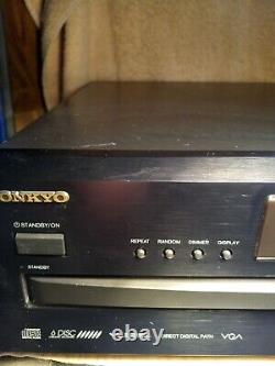 Onkyo DX-C390 CD Player Black, 6 disc carousel changer player