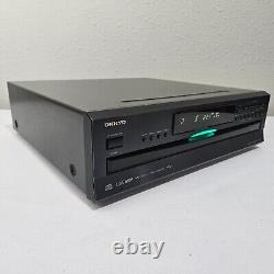 Onkyo DX-C390 Compact CD Player 6 Disc Changer Black with RCA Cable No Remote