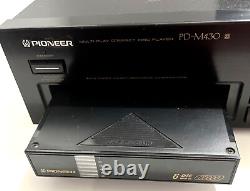 PIONEER PD-M430 6 Disc CD Player/Changer with 2 Cartridges TESTED & CLEAN EUC