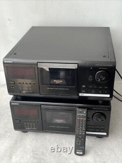 Pair (2) Sony CDP-CX205 Mega Storage 200 Disc Carousel CD Changer / Players