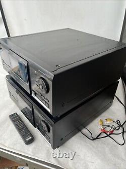 Pair (2) Sony CDP-CX205 Mega Storage 200 Disc Carousel CD Changer / Players