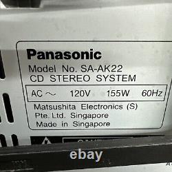 Panasonic SA-AK22 Stereo System 5 Disc Changer CD Cassette Player Working
