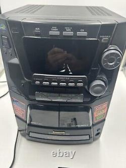 Panasonic SA-AK22 Stereo System 5 Disc Changer CD Cassette Player Works