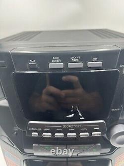 Panasonic SA-AK22 Stereo System 5 Disc Changer CD Cassette Player Works