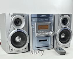 Panasonic SA-PM11 CD Mini Stereo System 5 Disk Changer Cassette Player with Remote