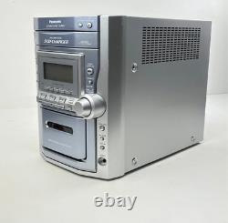 Panasonic SA-PM11 CD Mini Stereo System 5 Disk Changer Cassette Player with Remote