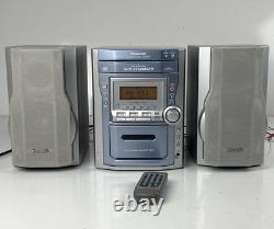 Panasonic SA-PM11 CD Stereo System 5 Disk Changer Cassette Player with Remote