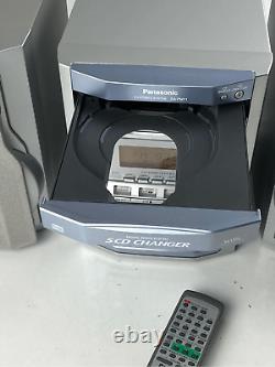 Panasonic SA-PM11 CD Stereo System 5 Disk Changer Cassette Player with Remote