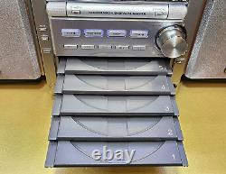 Panasonic Stereo 5-Disc CD Changer Tape Cassette Player Recorder AM/FM Aux