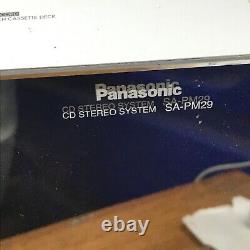 Panasonic Stereo System 5 Disc CD Changer & Cassette Player SA-PM29 Read Below