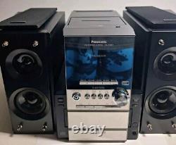 Panasonic Stereo System SA-PM27 5 Disc CD Changer Cassette Player Sounds Amazing