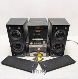 Panasonic Stereo System SA-PM27 5 Disc CD Changer Cassette Player Tested READ