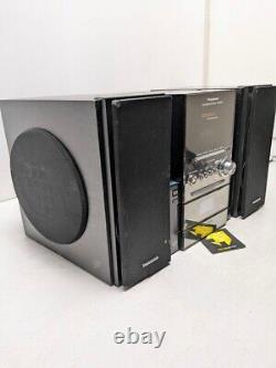 Panasonic Stereo System SA-PM27 5 Disc CD Changer Cassette Player Tested READ