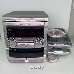 Phillips FW-540C 3 Disc CD Player Changer Casette Player Radio TESTED WORKS